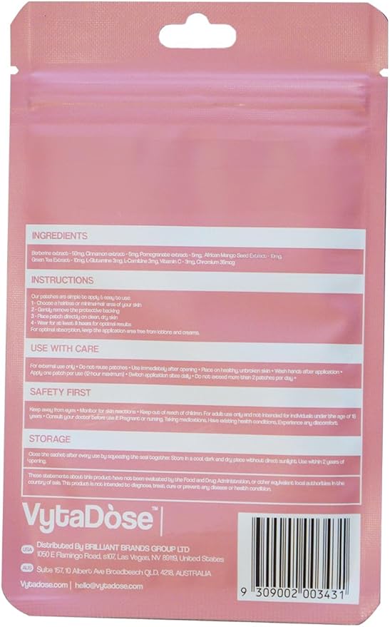 GLP1 Patches | 5X Stronger Formula | 12 Hour Extended Hunger Support | Berberine, Pomegranate, Green Tea, L-Glutamine | New & Improved Kind of GLP-1 Patches | 3 Pack