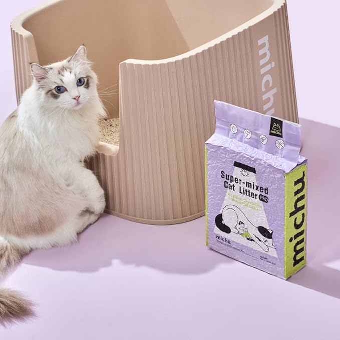 Mixed Tofu Cat Litter, Heavy Duty Flushable Kitty Litter, 5.5Lb/88Oz Original 1 Pack