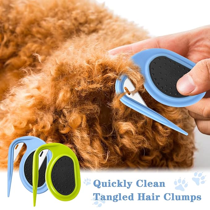 Multifunctional Pet Grooming Comb - Hair Removal Tool for Cats and Dogs, Knot Remover and Opener for Loose, Knotted Fur