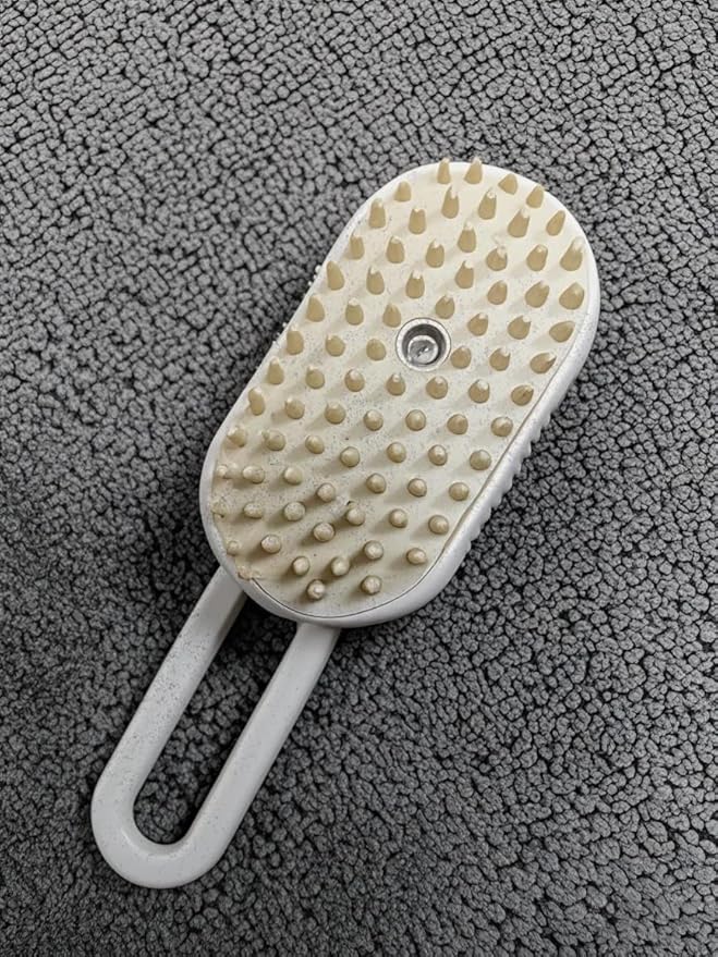 Cat Steam Brush for Shedding with Foldable Handle 4 in 1 Rechargeable Steam Brush for Cats and Dogs,Haired Pets Spritz Defur Comb for Cats Pet Spray Grooming Tool for Hair Removal & Massage