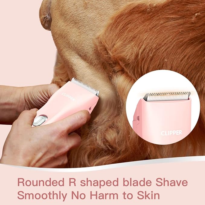 Dog Cat Home Hair Waterproof Clipper Portable Electric USB Rechargeable Pet Grooming Tools Low Noise Shaver Cordless Trimmer for Small and Large Pets