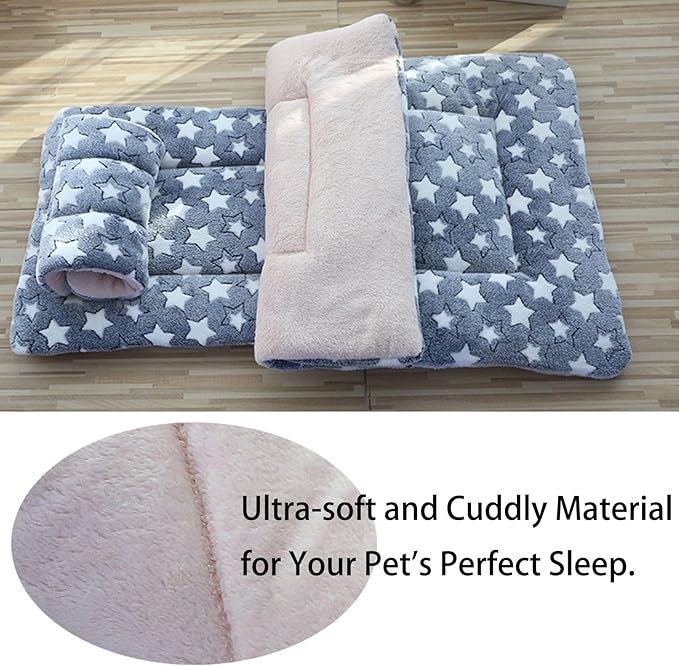 Dog Bed Mat - Crate Pad - Soft Dog Kennel - Multi-Purpose Crate Bed for Dogs & Cats