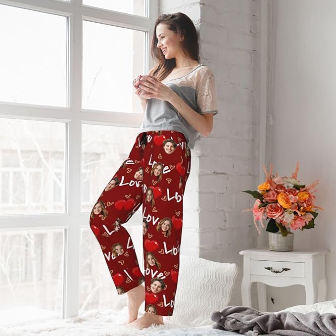 Personalized Pajama Pants For Men Women Custom Pajama Pants With Face Custom Face Pajamas Funny Customized Gifts