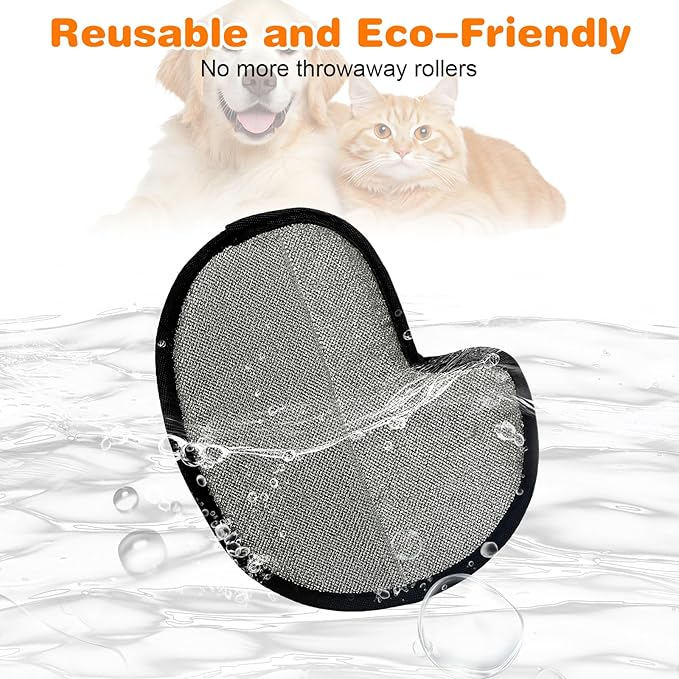 Pet Hair Removal Gloves, Electrostatic Pet Hair Remover Glove for Cats & Dogs