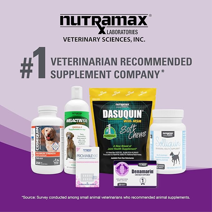 Nutramax Laboratories Dasuquin Joint Health Supplement for Cats - With Glucosamine, Chondroitin, ASU, Boswellia Serrata Extract, and Green Tea Extract, 84 Capsules