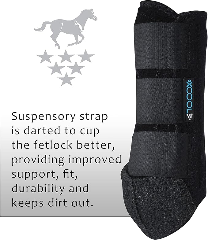 Professional's Choice 2XCOOL Sports Medicine Horse Boots | Protective & Breathable Design for Ultimate Comfort, Durability & Cooling in Active Horses | 2 Pack