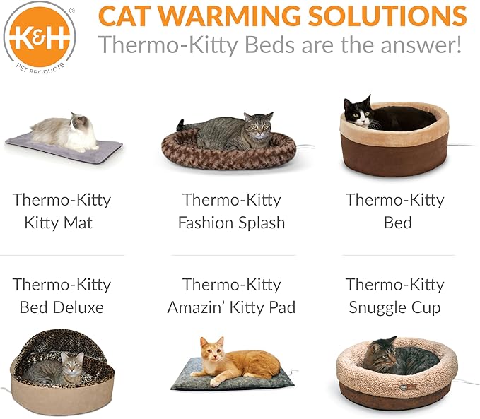 K&H Pet Products Pet Bed Warmer, Turn Any Pet Bed Into a Heated Cat or Dog Bed, Waterproof Indoor Heated Warming Pad Insert, Automatic Temperature, Safety Listed - Small 9 X 8.5in Tan (Pack of 12)