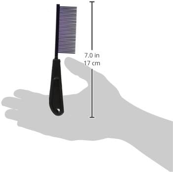 Resco Professional Anti-Static Dog, Cat, Pet Comb for Grooming, Steel Pins, Fine Tooth Spacing, Candy Purple