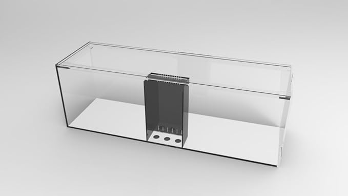 95 Gallon Starfire Aquariums with Center Overflow 60x18x20 H 12mm Starfire/Low Iron Glass