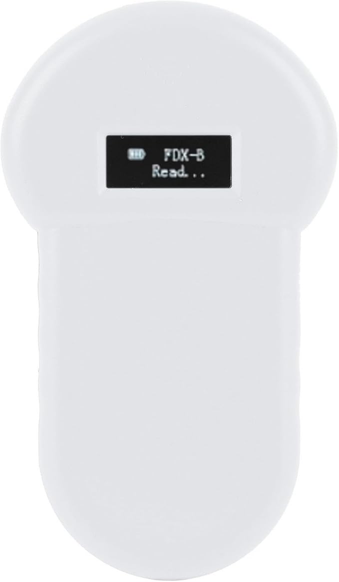 CHICIRIS Pet Microchip Reader, Handheld ISO11784 85 FDX B Scanner with USB Charging and LCD Display, for Dogs Cats Pigs Cows Sheep and Other Animals