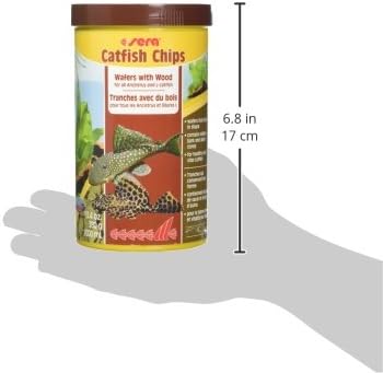 Sera Pleco Chips 13.4 oz./0.84lbs | Premium Fish Food for Ancistrus & Plecos | High Fiber | No Dyes & Preservatives | Supports Digestion & Promotes Healthy Growth | Ideal for Bottom Feeders