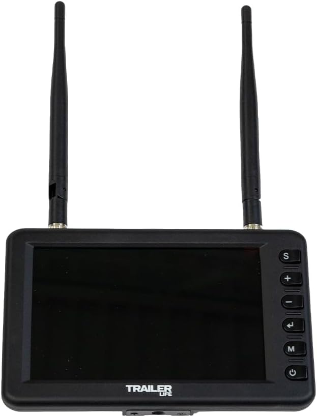 Trailer Life Pathway 5" Wireless Backup Camera System | Lag-Free Transmission | Ultra-Bright IPS Screen | Full HD Recording | Colorful Night Vision | Built-in Microphone