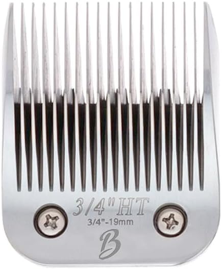 Detachable A Series 3/4 Blade Dog Grooming Cut Length 3/4" - 19mm Ideal for Large Trimming Areas Japanese Carbonized Steel Dog 19mm Replacement Blades | Compatible A5 Series(34HT)