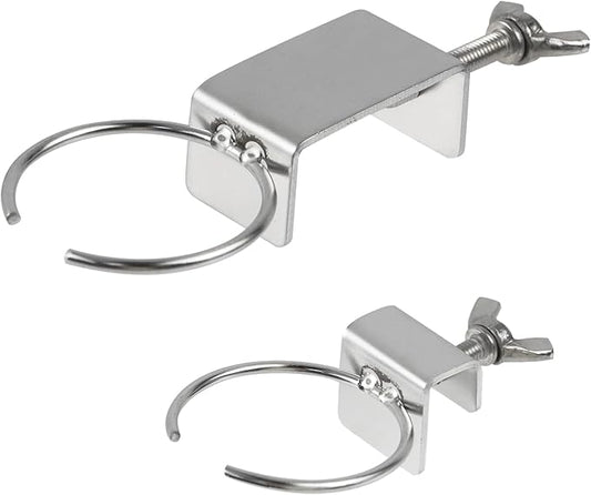 2 PCS Float Valve Special Fixing Clip 304 Stainless Steel, Automatic Water Level Control Valve for Fish Tanks and Aquariums