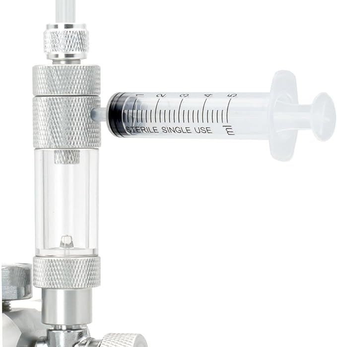 LINLAN Easy Water Refill CO2 Bubble Counter with Check Valve and Water Adder for Planted Aquarium CO2 Regulator (Thread Connection)