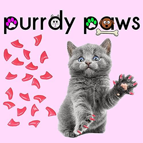 40 Pack Soft Nail Caps for Cat Claws Soft Pink Medium