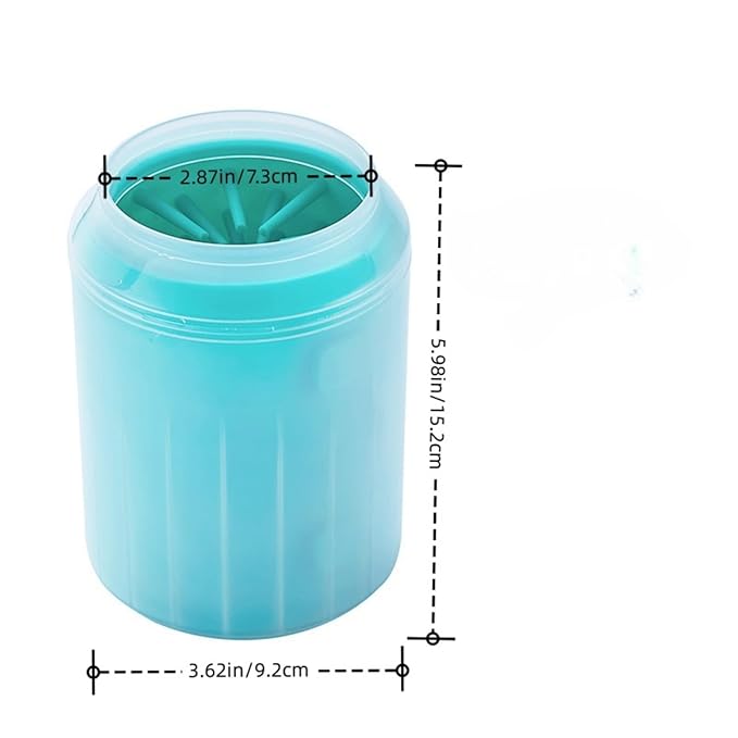 Portable Dog Paw Cleaner Dog Paw Washer Paw Mud Cleaner Pet Foot Cleaner Suitable for Large, Medium and Small Dogs/Cats (Green, Large)