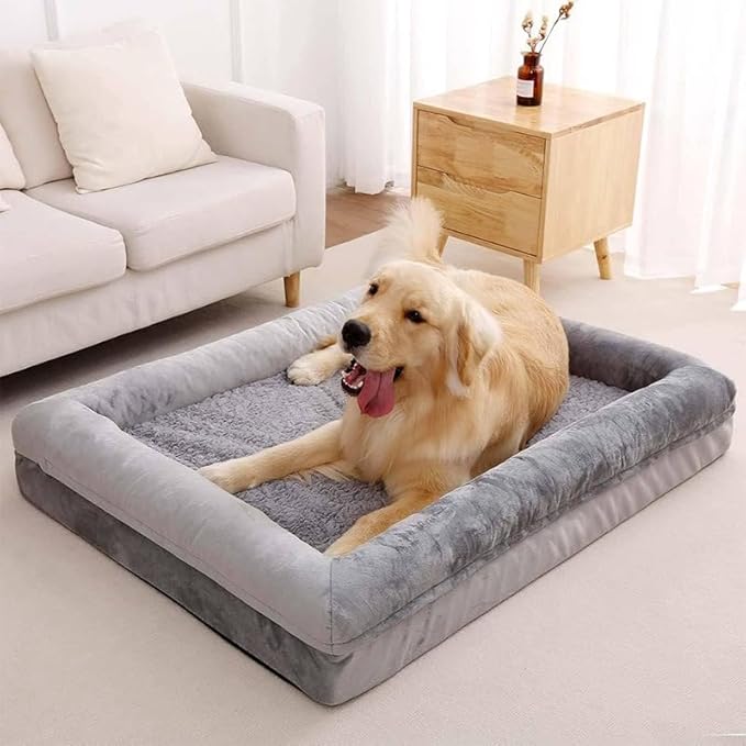 Cozy Washable Pet Bed: Fluffy, Plush Lounger & Soft Mattress for Small or Large Pets - Indoor, Portable Sleeping Mat for Ultimate Comfort (X-Large)