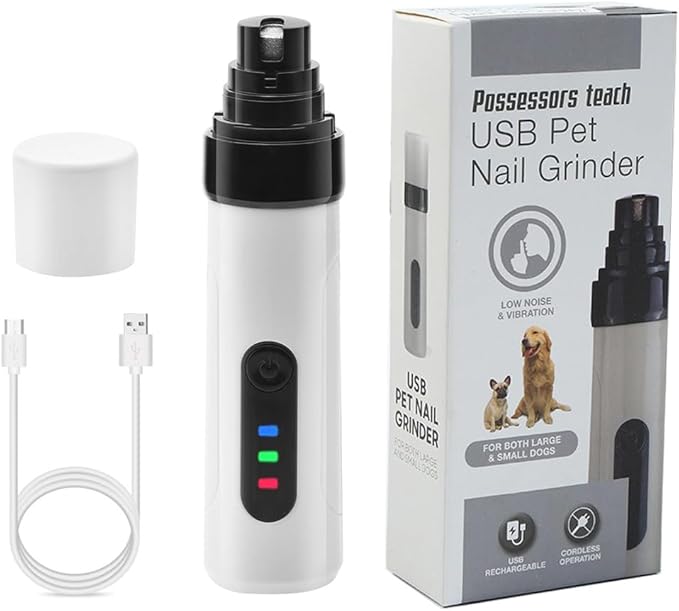Silent Groom Pro,Silent Groom Pro Nail Grinder,2025 New Silent Groom Pro for Dogs and Cats, Nail Trimmer with Quick USB Charge(1pc)