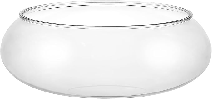 Plastic Fish Bowl Transparent Bubble Bowl Flower Vase Bowl Clear Wide Mouth Round Vase Terrarium Air Plant Hydroponic Succulent Planter Floral Container 2800ml