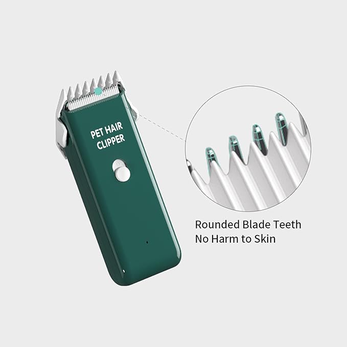Dog Cat Home Hair Waterproof Clipper Portable Electric USB Rechargeable Pet Grooming Tools Low Noise Shaver Cordless Trimmer for Small and Large Pets