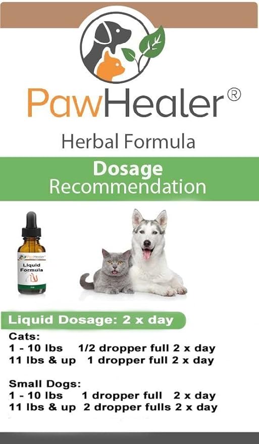 Cat & Small Dogs - Bladder Remedy for Stones & Crystals: 2 fl oz (59 ml) - Urinary Free The Flow - Basic - Made in USA - Works Great for Over 15 Years in The Herbal Business. …