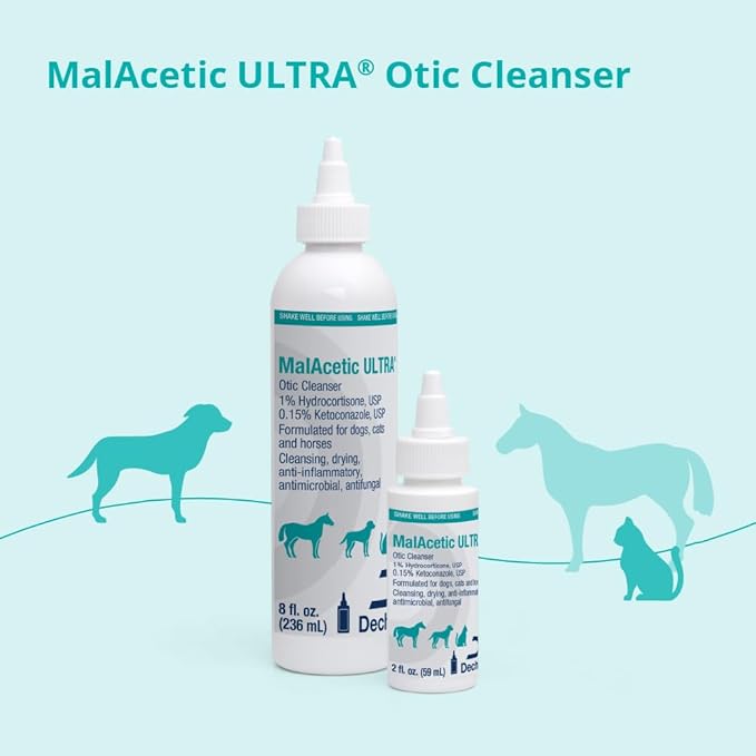 Otic Cleanser for Dogs, Cats and Horses, 2 oz