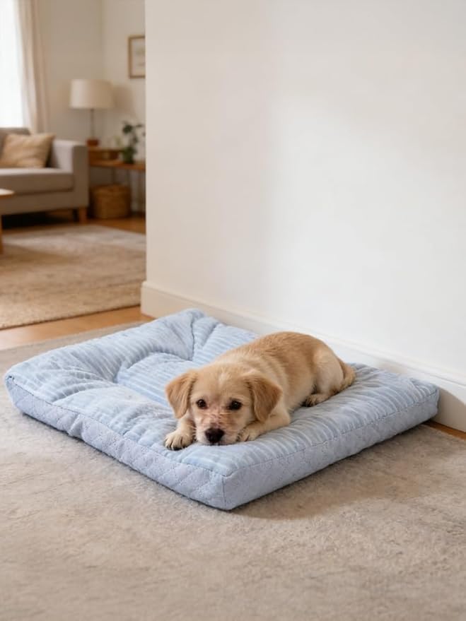 Dog Bed,pet Beds & Furniture,Machine-Washable Cushion for Dogs and Cats,Suitable for Dogs, Floor Furniture Use Grey M