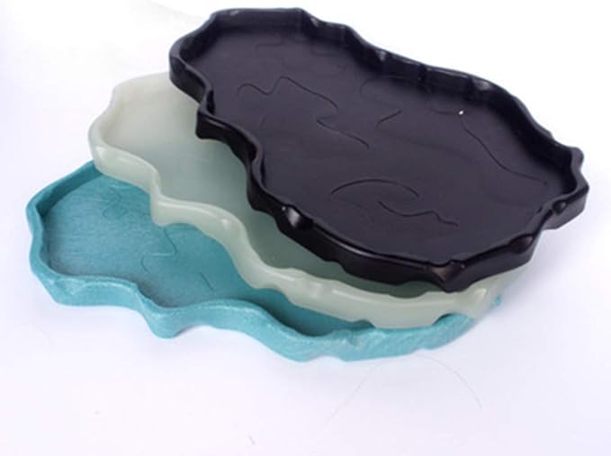 OMEM Luminous Reptile Food Bowl,Large Water Dish,Terrarium Bowls, Tortoise Bowl (Sky Blue)