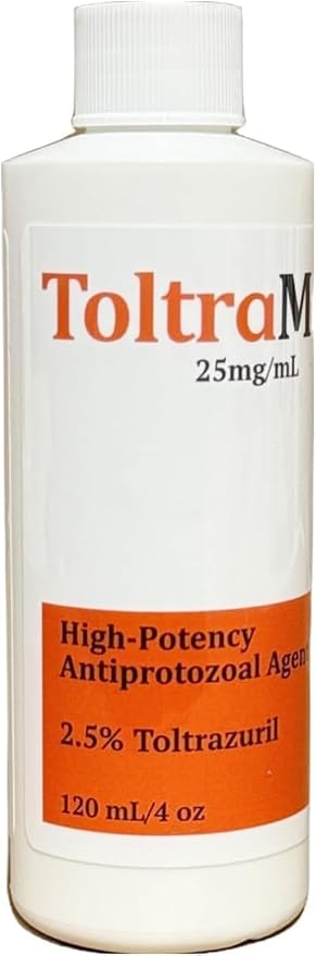 Toltrazuril 2.5% for Horses, Dogs, Cats, 120mL/4 Ounce, for Non-Food Chain Animals, Chicken