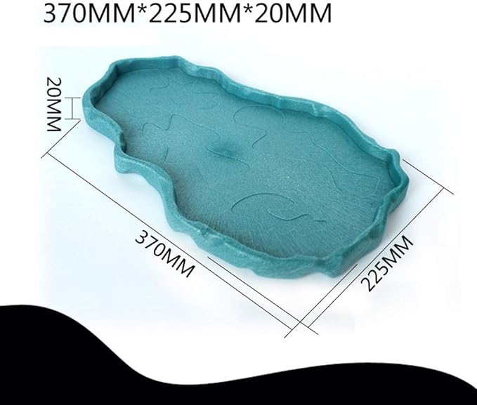OMEM Luminous Reptile Food Bowl,Large Water Dish,Terrarium Bowls, Tortoise Bowl (Sky Blue)