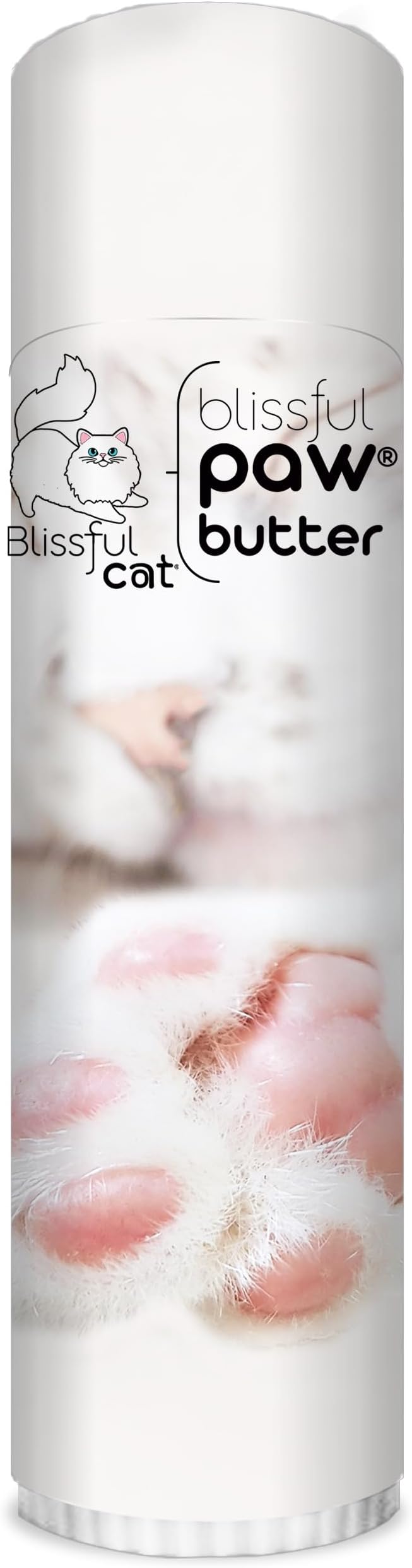 The Blissful Cat Paw Butter, Moisturizer for Dry Paw Pads, Softens and Protects a Rough Paw, Versatile, Lick-Safe Cat Paw Balm, 0.50 oz.