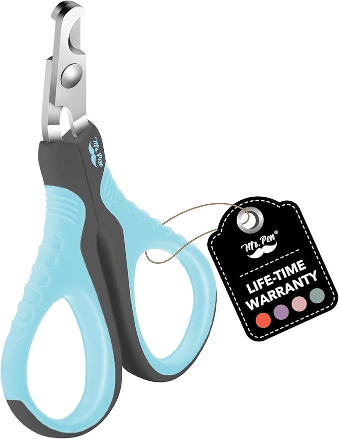 Mr. Pen Cat Nail Trimmer - Sky Blue & Dark Gray, Suitable for Cats & Kittens, Small Dogs