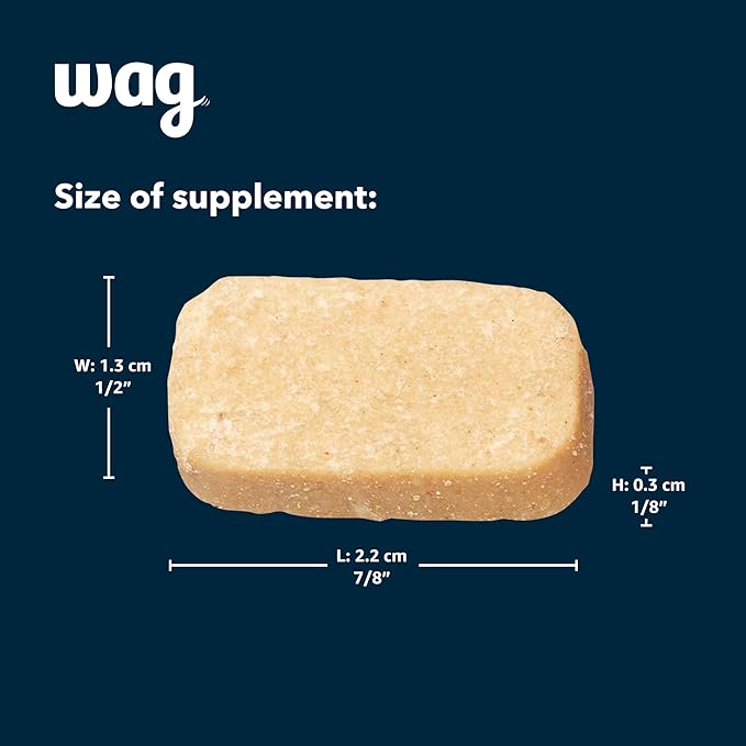 Amazon Brand - Wag Probiotic Supplement Daily Chews for Dogs, Supports Digestion and Gut Health, Natural Duck Flavor, 90 count