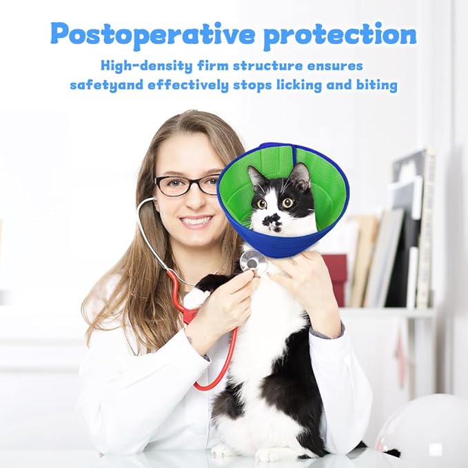 Inspack XS Soft Dog Cone Collar Alternative, E Cones for Small Dogs/Cats to Stop Licking After Surgery, Neuter Recovery Ecollars of Shame Alternatives, Comfortable Paws Comfy Elizabethan Collars