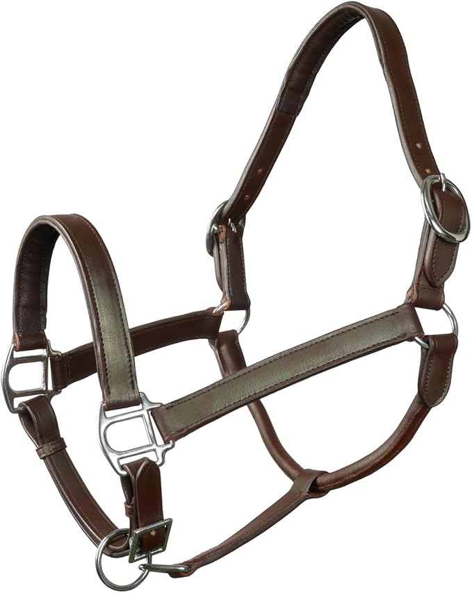 Miller's Padded Rolled Throat Leather Halter