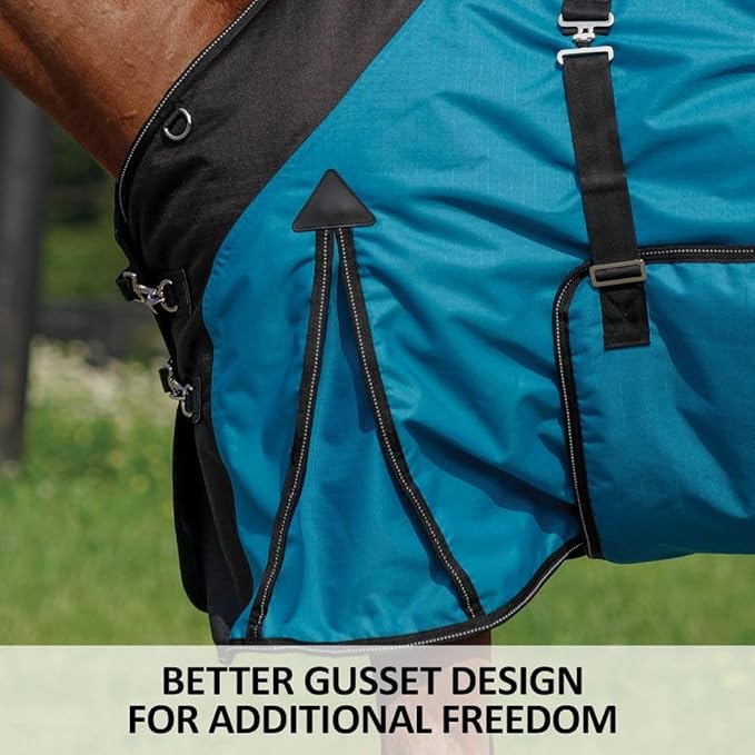 STORM SHIELD Contour Collar Classic II Horse Turnout Blanket | Bellyband Closure | Horse Blankets for Winter Waterproof | Weather Protection | Winter Horse Blanket