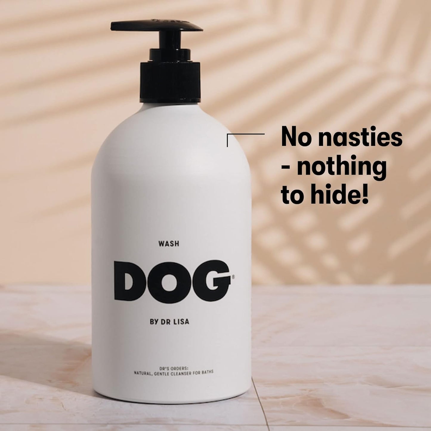 DOG by Dr. Lisa - Wash - Natural Dog Gentle Cleanser - for Baths, Showers - Plant-Based Essential Oils - Vegan - 16.9oz