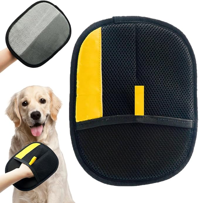 Pet Hair Removal Glove, Dog Cat Hair Gloves for Pet Hairs Removal, Reusable Pets Grooming Gloves for Dogs Cats, Washable Pets Hairs Remover Electrostatic Glove for Bed Couch Clothes Carpet (1pc)
