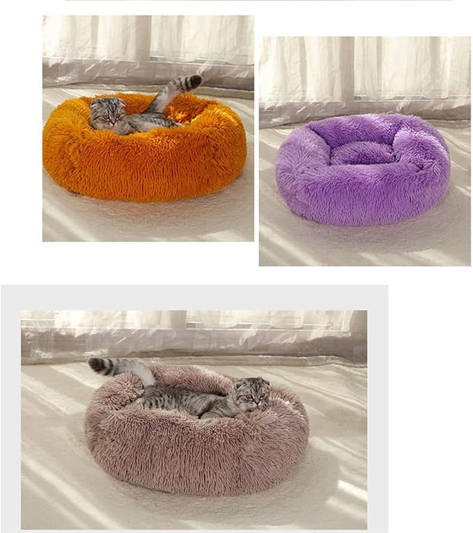 Pet Bed, Dog Bed, Square Calm and Warm Plush Pillow, L Large Dog Bed and Furniture Anti-Anxiety Cushion Bed, Plush pet Bed with Waterproof and Non-Slip Bottom, Machine Washable