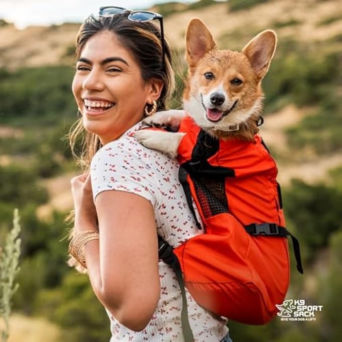 K9 Sport Sack Trainer - Small, Greenery - Ideal for Dogs with 13-16” Back Length - Backpack-Style Training Carrier - Meant for Quick, Non-Strenuous Activities