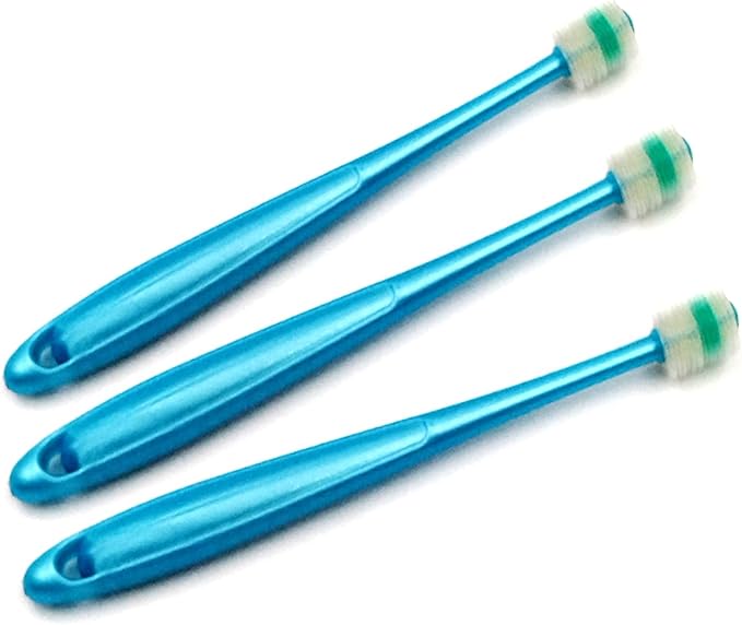 H&H Pets 360-Degree Bristle Toothbrush for Dogs and Cats - Super Soft Nylon bristles Tooth Brush, Puppy Supplies, Dog Brush Set, Pet Supplies Dog Grooming Kit Eco-Friendly (3-Count Pack)