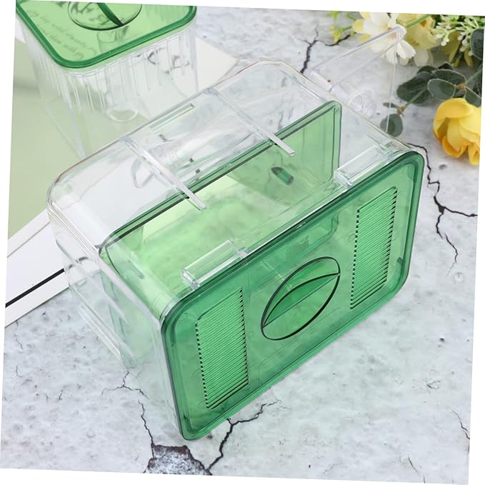 Fish Tank Breeding Box Acrylic Isolation Tank for Pregnant Young Fish Perfect for Guppy Breeding and Egg Protection