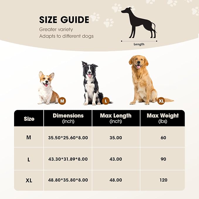 Elevated Dog Bed, Raised Outdoor Pet Cot for Extra Large Sized Breeds, Portable Cooling Hammock With Breathable & Washable Mesh, Indoor & Outdoor Use, Skid-Resistant Feet