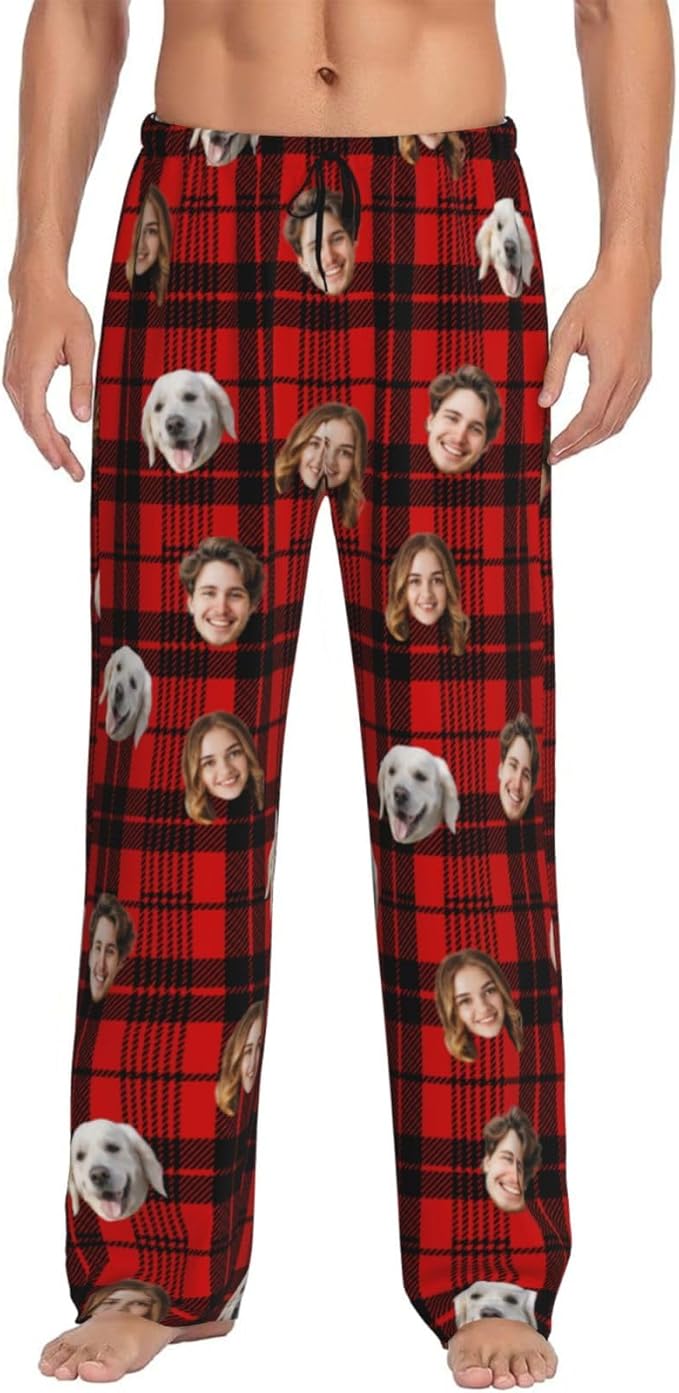 Personalized Pajama Pants For Men Women Custom Pajama Pants With Face Custom Face Pajamas Funny Customized Gifts