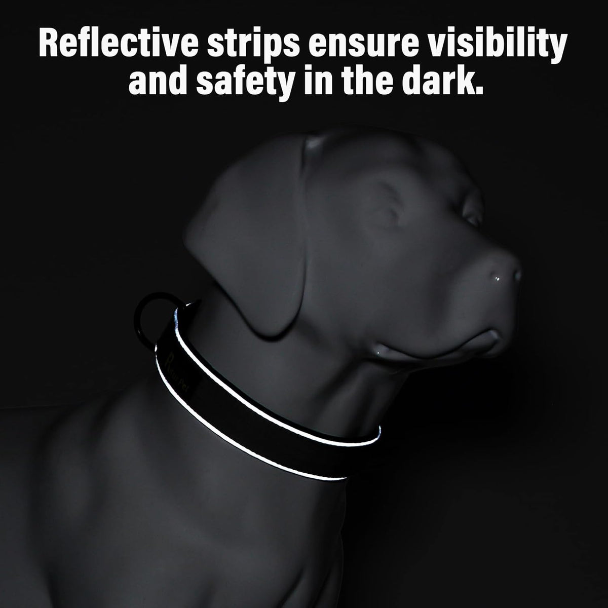 Plutus Pet Tactical Dog Collar, Reflective, Adjustable Heavy Duty Dog Collar, Soft Padded and Comfortable, for Small Medium and Large Dogs (Gray, L)