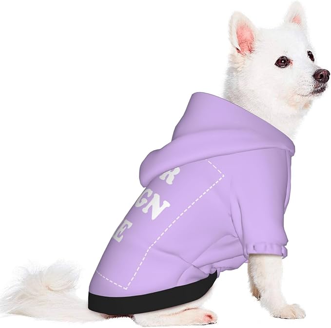 Dog Costume, Custom Dog Hoodie, Dog Name Costume Holiday Pet Pajamas Outfit, Personalized Pet Coat Costumes for Small Medium Large Dogs and Cats for Winter, TaroMilk, XS