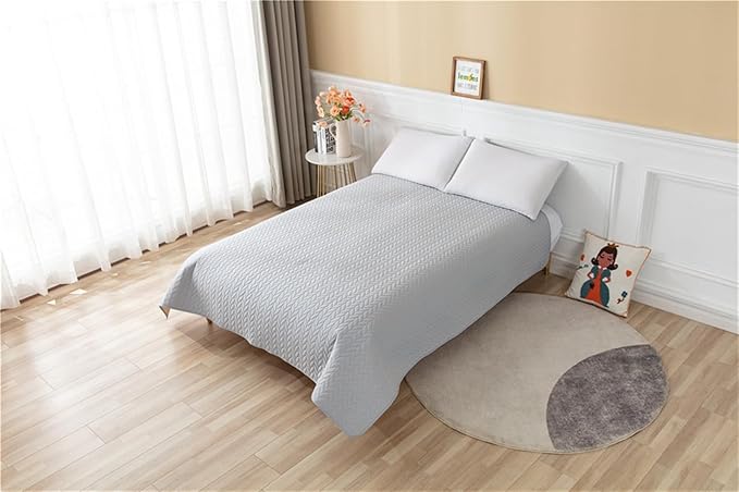 GIBZ Waterproof Dog Bed Cover Anti Slip Pet Furniture Protector Washable Blanket Large Soft Quilted Mat, Black, 170x210cm