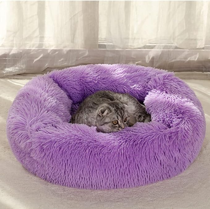 Pet Bed, Dog Bed, Square Calm and Warm Plush Pillow, L Large Dog Bed and Furniture Anti-Anxiety Cushion Bed, Plush pet Bed with Waterproof and Non-Slip Bottom, Machine Washable