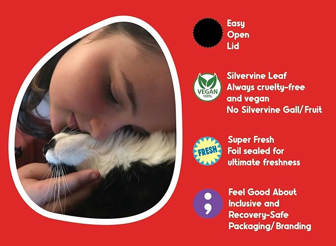 Fiend Catnip + Silvervine for Cats & Kittens Safety-Cut Premium Fine Cat Nip Blend with Vegan Silvervine + Sticker – Ultra Potent, North American – 1 Cup (34.5g) Go Ahead, Create a Monster!
